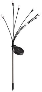 Goldlux Fiorini solární stojací lampa x W černá 325549