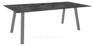 Stern Jídelní stůl Interno, Stern, obdélníkový 220x100x75 cm, profil nohou čtvercový, rám hliník barva dle vzorníku, deska HPL barva dle vzorníku