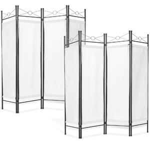 Tectake 2 Paravány 180x160x2,5cm - bílá
