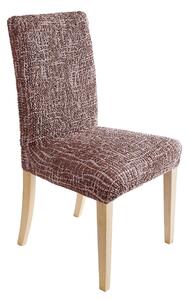 Blancheporte Potah na židli v grafickém designu čokoládová sedák+opěradlo