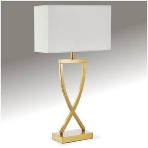 Tectake Stolní lampa Avina, moderní design, 60W - mosazná barva