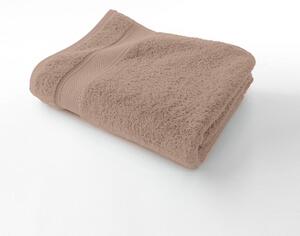 Jednobarevná froté sada koupelnového textilu zn. Colombine, luxusní kvalita 540 g/m2 hnědošedá ručník 50x100 cm+žínka