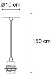 Moderní závěsná lampa černá stmívatelná - Cava Luxe 1