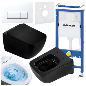BPS-koupelny Podomítkový modul Geberit DuoFix s WC mísou YU-MTB-TR-03 + ovládací tlačítko Delta 50 bílá