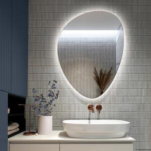 GieraDesign Zrcadlo Fly Opti White LED Rozměr: 47 x 65 cm