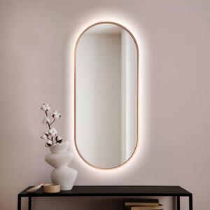 GieraDesign Zrcadlo Ambient LED Slim Copper Rozměr: 40x105 cm