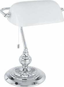 Eglo 90968 Banker - Bankovní lampička + Dárek LED žárovka (Bankovní lampička s tahovým vypínačem)