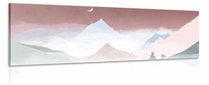 Obraz majestátní pastelové hory