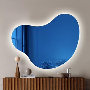 GieraDesign Zrcadlo Plama no.5 LED Blue Rozměr: 110 x 89 cm