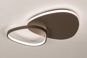 Stropní stmívatelné LED svítidlo Organic Brown 40 (LMD)