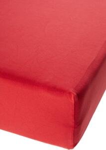 Polášek Jersey prostěradlo s elastanem Červené Rozměr: 120x200 cm