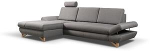 Rohová sedací souprava Aveley (šedá) (L). Akce -25%