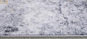 Makro Abra Kusový koberec pratelný VICTORIA 21061 pogumovaný šedý žlutý Rozměr: 200x300 cm