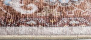 Makro Abra Kusový koberec pratelný VICTORIA 38951 Klasický pogumovaný krémový hnědý Rozměr: 200x300 cm