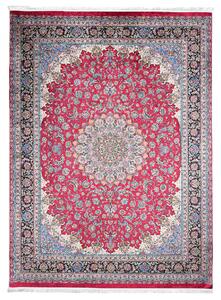 Makro Abra Kusový koberec pratelný VICTORIA 42360 Klasický pogumovaný šedý červený Rozměr: 160x230 cm