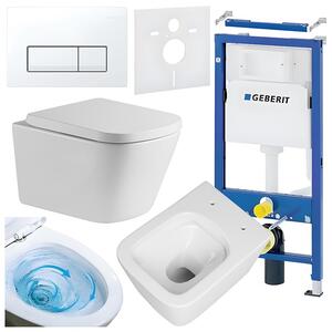 BPS-koupelny Podomítkový modul Geberit DuoFix s WC mísou VA-WH-TR-02 + ovládací tlačítko Delta 50 bílá