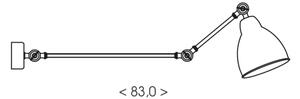 BRILAGI - Nástěnná lampa QUILL 1xE27/40W/230V 83 cm béžová