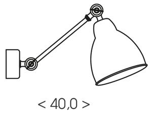 BRILAGI - Nástěnná lampa QUILL 1xE27/40W/230V 40 cm béžová