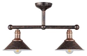 BRILAGI - Lustr na tyči FORGE 2xE27/60W/230V patina/měděná