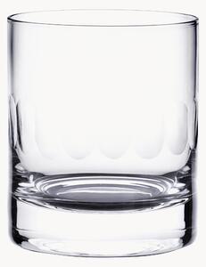 Sada ručně foukaných křišťálových sklenic na whisky Lens, 4 díly