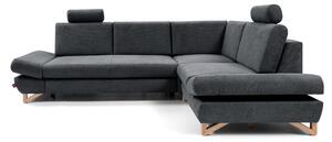 Rohová sedací souprava Aveley II (antracit) (P)