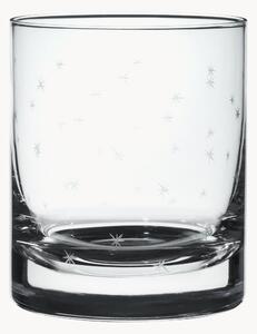 Sada ručně foukaných křišťálových sklenic na whisky Stars, 2 díly
