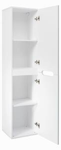 ViaDomo Via Domo - Koupelnová skříňka vysoká Fiji White - bílá - 40x165x36 cm