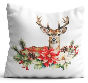 Vánoční polštář XMAS JOY motiv H 40x40 cm Mybesthome Varianta: Povlak na polštář, 40x40 cm