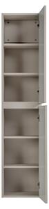 ViaDomo Via Domo - Koupelnová skříňka vysoká Iconic Cashmere - šedá - 35x160x33 cm
