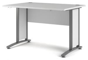 Psací stůl Office 80400/70 bílá/silver grey