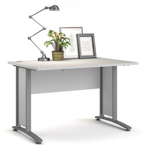 Psací stůl Office 80400/70 bílá/silver grey