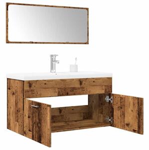 3dílná koupelnová sestava old wood kompozitní dřevo 3328587