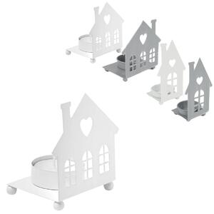 Kovový svícen SMALL HOUSES - více variant