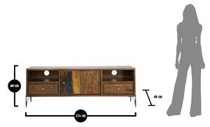 TV stolek Mauro Ferretti Taran z akáciového dřeva, 175x40x60 cm