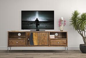 TV stolek Mauro Ferretti Taran z akáciového dřeva, 175x40x60 cm