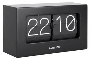 Designové stolní překlápěcí hodiny Karlsson KA5620BK 21cm