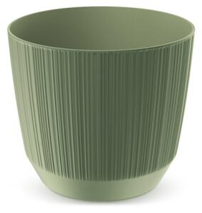 PROSPERPLAST Květináč - RYFO Průměr: 10,7 cm, Barva: zelená