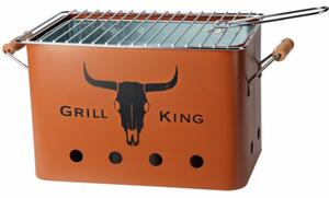 Přenosný gril na dřevěné uhlí GRILL KING 43 x 20 cm cihlová KO-C83000140