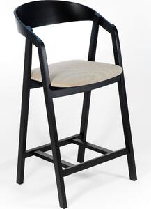 Dubová židle čalouněná barová NK-49mc 53x100x50