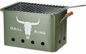 Přenosný gril na dřevěné uhlí GRILL KING 43 x 20 cm zelená KO-C80901190