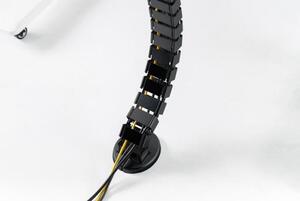 PROFIdesk Flexibilní vedení kabelů s nastavitelnou délkou - černá