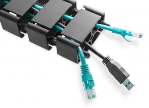 PROFIdesk Flexibilní vedení kabelů s nastavitelnou délkou - černá