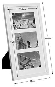 SONGMICS Fotorámeček - bílá - 24x40,5x2 cm