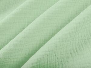 Biante Mušelínový povlak na polštář MSN-002 Pastelově zelený 40 x 60 cm