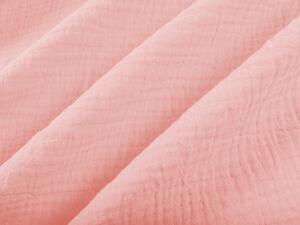 Biante Mušelínový povlak na polštář MSN-004 Pastelově růžový 60 x 60 cm