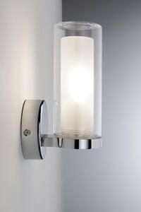 PAULMANN Selection Bathroom nástěnné svítidlo Luena IP44 E14 230V max. 20W chrom/sklo