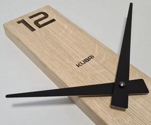 KUBRi 0111 - Dubové hodiny české výroby s minimalistickým designem