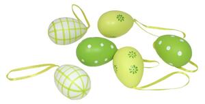Vejce plastová světle zelený mix 6ks/4cm 4000525