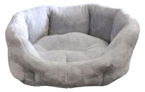 Pelech pro domácí mazlíčky - světle šedý fleece - 45 x 30 cm