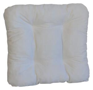 Podsedák na židli foukaný se šňůrkou - 40 x 40 - bílý, různé odstíny